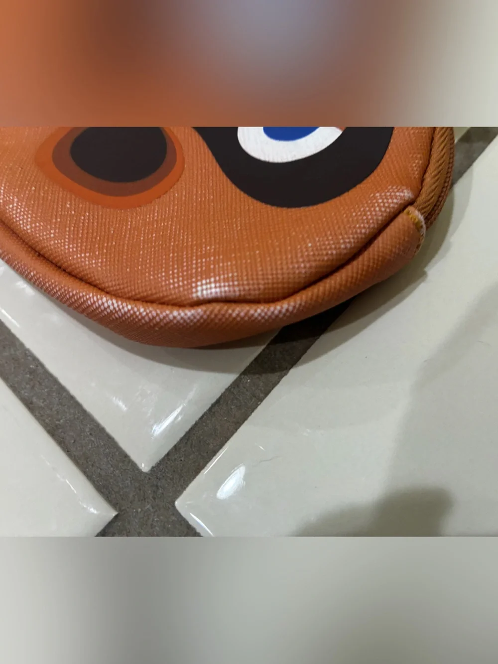 Animal Crossing Tom Nook Themed Brown & Black Coin/Card Pouch